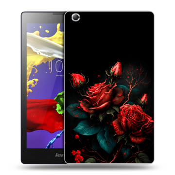 Силиконовый чехол на Lenovo Tab 3 7 Essential с принтом Розы красные