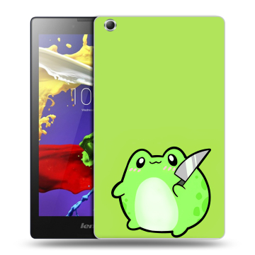 Силиконовый чехол на Lenovo Tab 3 7 Essential с принтом Лягушенок