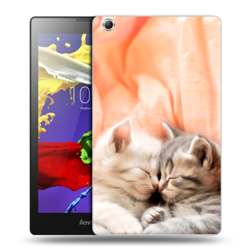Силиконовый чехол на Lenovo Tab 3 7 Essential с принтом Котята