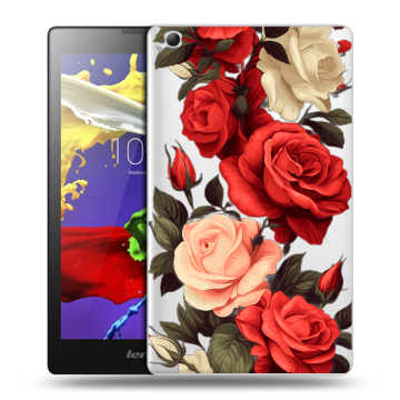 Силиконовый чехол на Lenovo Tab 3 7 Essential с принтом Розы