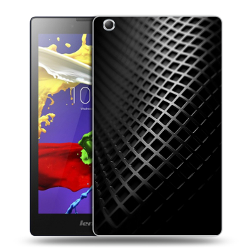 Силиконовый чехол на Lenovo Tab 3 7 Essential с принтом Текстура металла