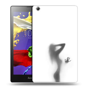 Силиконовый чехол на Lenovo Tab 3 7 Essential с принтом Силуэт