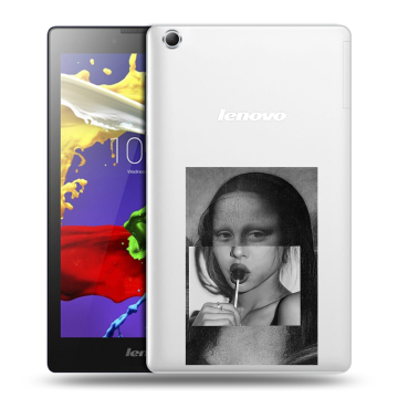 Силиконовый чехол на Lenovo Tab 3 7 Essential с принтом Мона Лиза