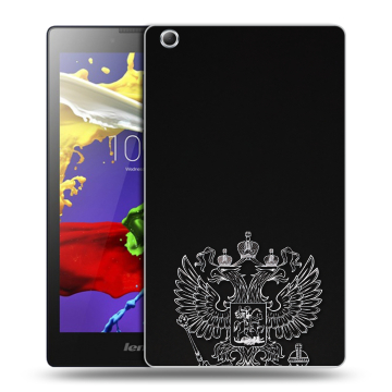 Силиконовый чехол на Lenovo Tab 3 7 Essential с принтом Герб России