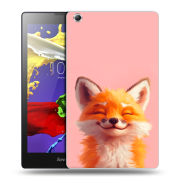 Силиконовый чехол на Lenovo Tab 3 7 Essential с принтом милая лиса