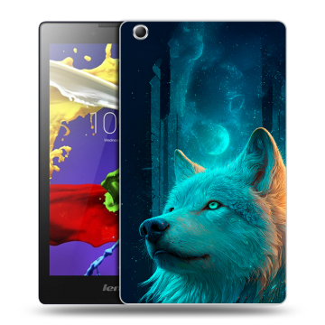 Силиконовый чехол на Lenovo Tab 3 7 Essential с принтом бабочки саккура