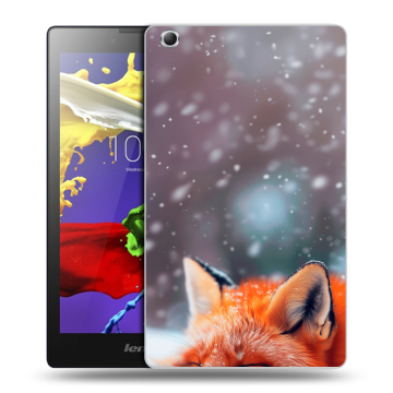 Силиконовый чехол на Lenovo Tab 3 7 Essential с принтом лиса