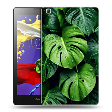 Силиконовый чехол на Lenovo Tab 3 7 Essential с принтом Листья