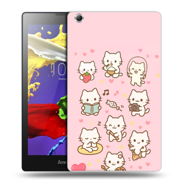 Силиконовый чехол на Lenovo Tab 3 7 Essential с принтом Hello Kitty Хелоу Кити