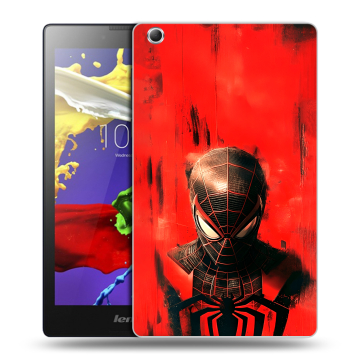 Силиконовый чехол на Lenovo Tab 3 7 Essential с принтом человек паук spiderman