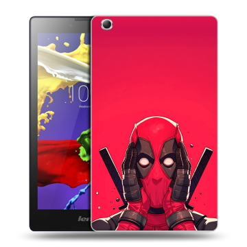 Силиконовый чехол на Lenovo Tab 3 7 Essential с принтом Дедпул Deadpool