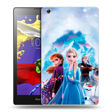Силиконовый чехол на Lenovo Tab 3 7 Essential с принтом Холодное сердце Frozen
