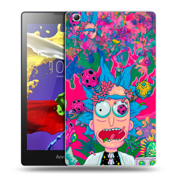 Силиконовый чехол на Lenovo Tab 3 7 Essential с принтом Рик и Морти Rick Morty
