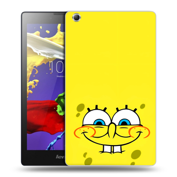 Силиконовый чехол на Lenovo Tab 3 7 Essential с принтом спанчбоб спанч боб