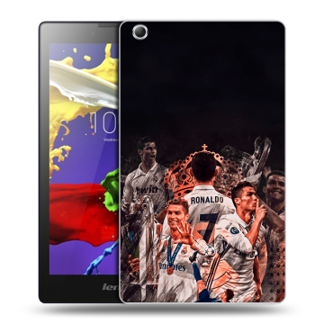 Силиконовый чехол на Lenovo Tab 3 7 Essential с принтом Реал Роналдо Real Ronaldo