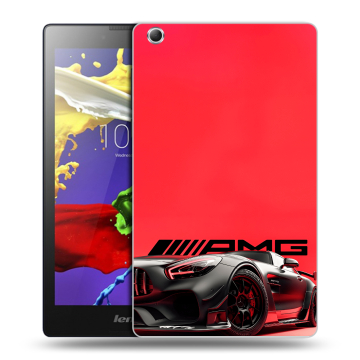 Силиконовый чехол на Lenovo Tab 3 7 Essential с принтом Мерседес Mercedes AMG