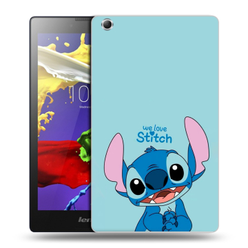 Силиконовый чехол на Lenovo Tab 3 7 Essential с принтом Лило и Стич