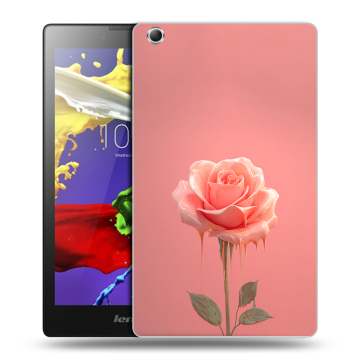 Силиконовый чехол на Lenovo Tab 3 7 Essential с принтом Розовая роза
