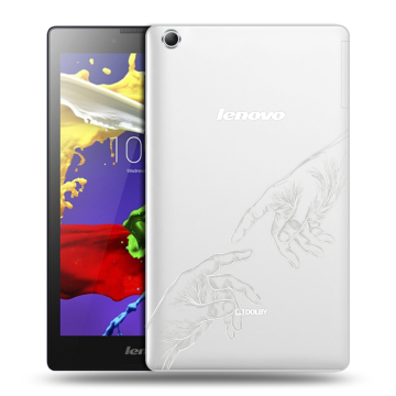 Силиконовый чехол на Lenovo Tab 3 7 Essential с принтом Сотворение мира