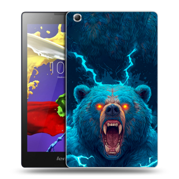 Силиконовый чехол на Lenovo Tab 3 7 Essential с принтом Медведь