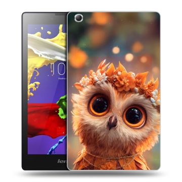 Силиконовый чехол на Lenovo Tab 3 7 Essential с принтом Милая сова