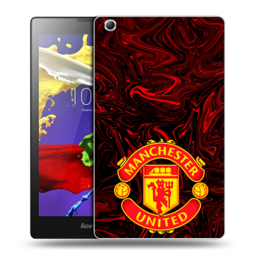 Силиконовый чехол на Lenovo Tab 3 7 Essential с принтом Manchester United