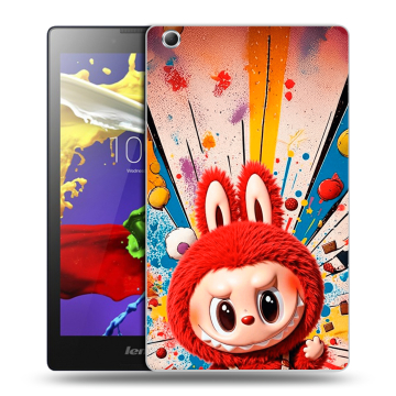 Силиконовый чехол на Lenovo Tab 3 7 Essential с принтом Labubu Лабубу