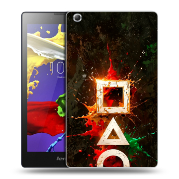 Силиконовый чехол на Lenovo Tab 3 7 Essential с принтом Squid Game Игра кальмара