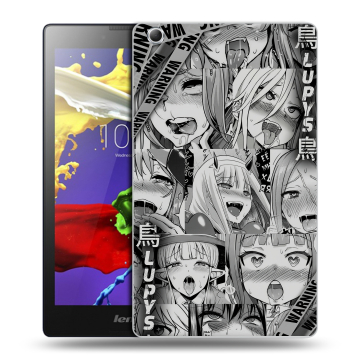 Силиконовый чехол на Lenovo Tab 3 7 Essential с принтом Ahegao Ахегао Аниме