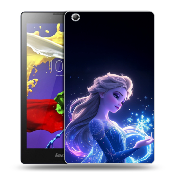 Силиконовый чехол на Lenovo Tab 3 7 Essential с принтом Холодное сердце Frozen