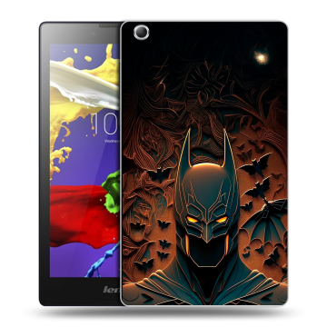 Силиконовый чехол на Lenovo Tab 3 7 Essential с принтом Batman Бэтмен
