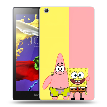 Силиконовый чехол на Lenovo Tab 3 7 Essential с принтом Спанч боб Спанчбоб