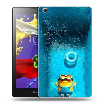 Силиконовый чехол на Lenovo Tab 3 7 Essential с принтом Миньоны Силиконовый чехол на Lenovo Tab 3 7 Essential с принтом Миньоны