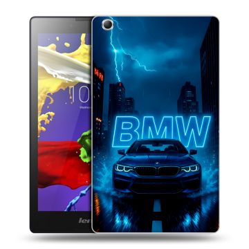 Силиконовый чехол на Lenovo Tab 3 7 Essential с принтом BMW БМВ