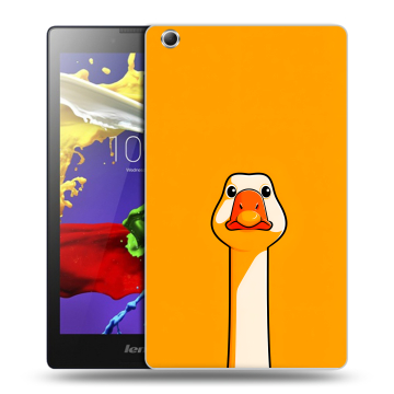 Силиконовый чехол на Lenovo Tab 3 7 Essential с принтом Смешная утка