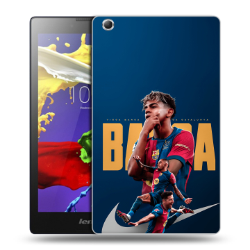 Силиконовый чехол на Lenovo Tab 3 7 Essential с принтом Барселона Barca Yamal 
