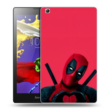 Силиконовый чехол на Lenovo Tab 3 7 Essential с принтом Дедпул Deadpool