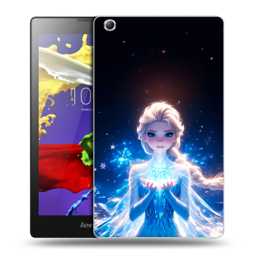 Силиконовый чехол на Lenovo Tab 3 7 Essential с принтом Холодное сердце Frozen