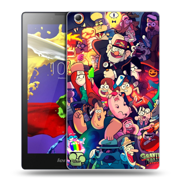 Силиконовый чехол на Lenovo Tab 3 7 Essential с принтом Gravity Falls Гравити Фолз