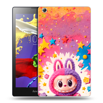 Силиконовый чехол на Lenovo Tab 3 7 Essential с принтом Labubu Лабубу