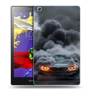 Силиконовый чехол на Lenovo Tab 3 7 Essential с принтом BMW БМВ Силиконовый чехол на Lenovo Tab 3 7 Essential с принтом BMW БМВ