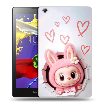 Силиконовый чехол на Lenovo Tab 3 7 Essential с принтом Labubu Лабубу