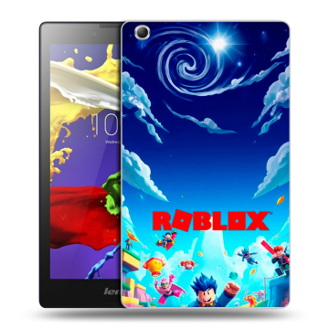 Силиконовый чехол на Lenovo Tab 3 7 Essential с принтом Roblox Роблокс