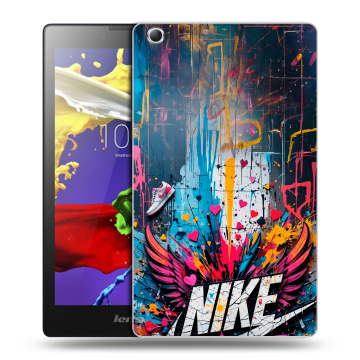Силиконовый чехол на Lenovo Tab 3 7 Essential с принтом Nike Найк