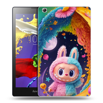 Силиконовый чехол на Lenovo Tab 3 7 Essential с принтом Labubu Лабубу