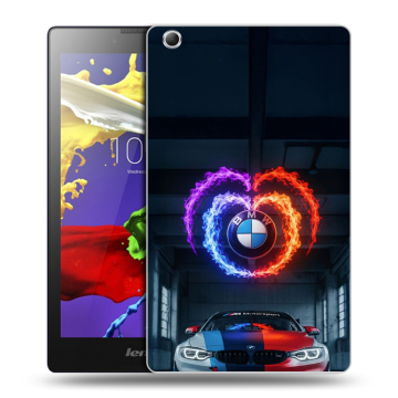 Силиконовый чехол на Lenovo Tab 3 7 Essential с принтом BMW БМВ
