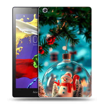 Силиконовый чехол на Lenovo Tab 3 7 Essential с принтом Новый год