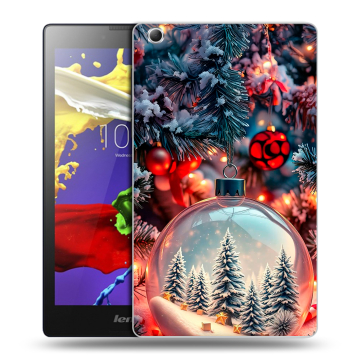 Силиконовый чехол на Lenovo Tab 3 7 Essential с принтом Новый год
