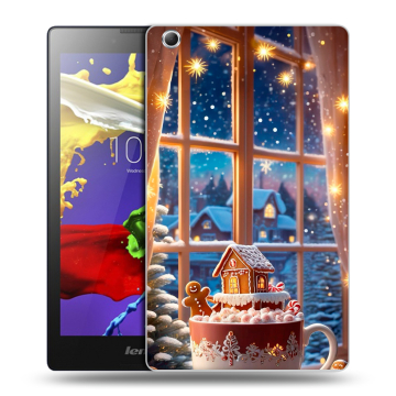 Силиконовый чехол на Lenovo Tab 3 7 Essential с принтом Новый год
