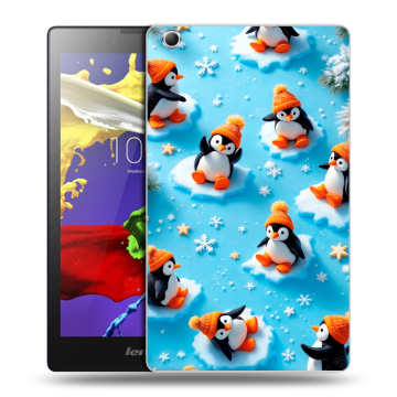 Силиконовый чехол на Lenovo Tab 3 7 Essential с принтом Новый год